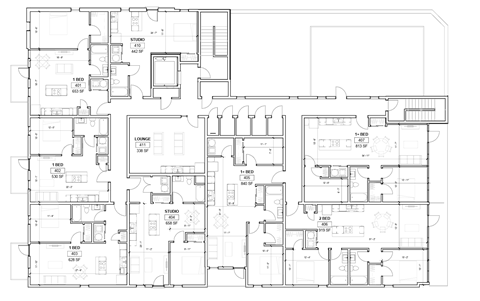 Floor plan for studio